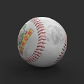 High Quality Iron Brand Baseball With Red Stitching White Surface And Green Graphics