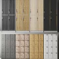 Various Colored Locker Designs With Different Materials And Styles