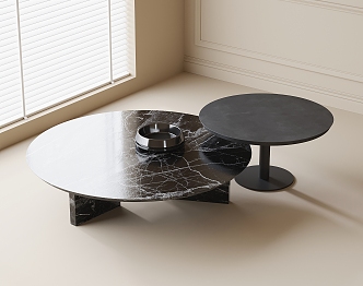 Coffee table round coffee table mother coffee table 3d model