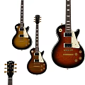 Gibson Les Paul Electric Guitar With Multiple Angles Detailed Body Neck And Hardware Views