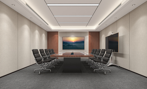 Modern Meeting Room Small Meeting Room 3d model