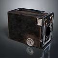 Vintage Retro Portable Computer With Classic Design And Antique Appearance