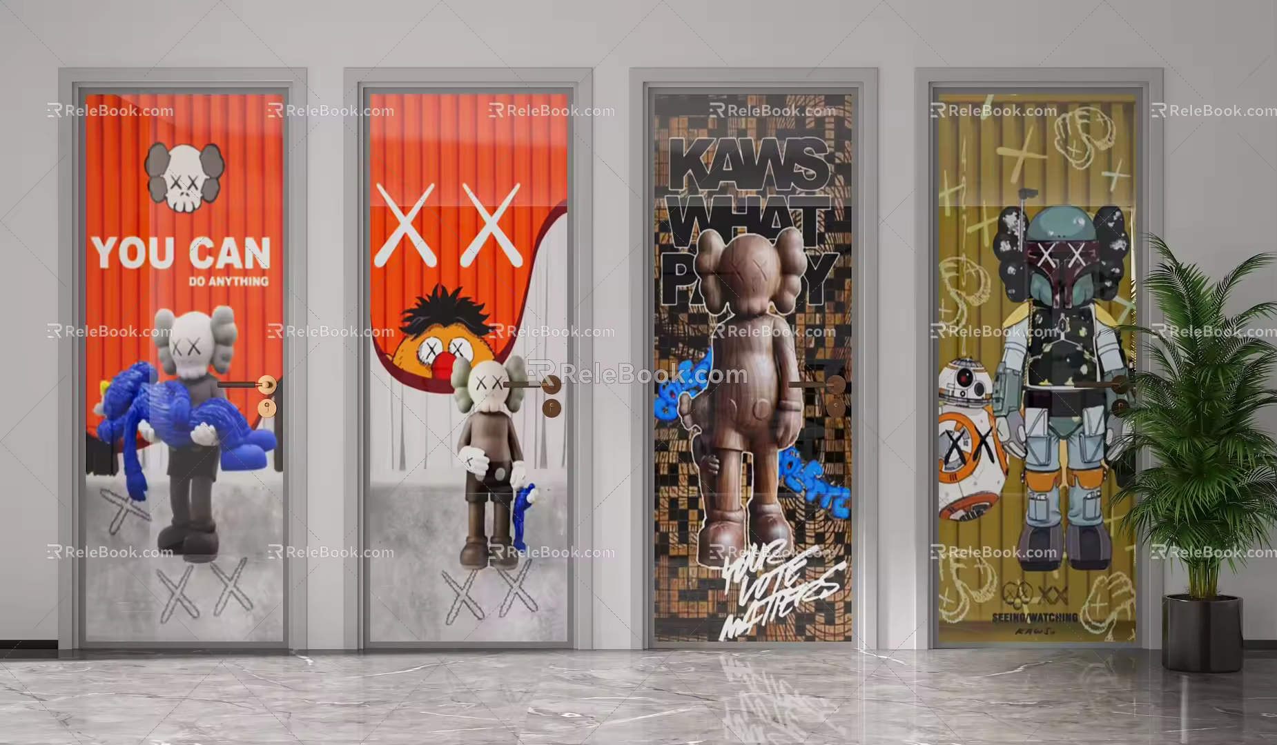 swing door 3d model