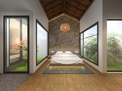 New Chinese Room Homestay Hotel 3d model