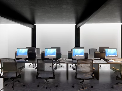 Industrial LOFT public office area office 3d model