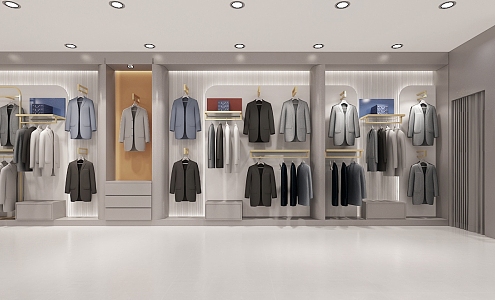 Modern Clothing Store Shopping Mall Men's Clothing Store 3d model