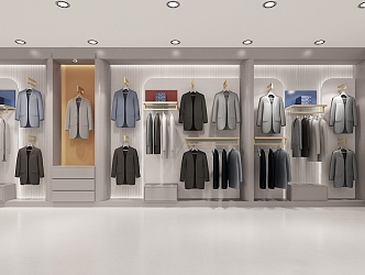 Modern Clothing Store Shopping Mall Men's Clothing Store 3d model