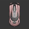 Red Supercar With Sleek Design Black Roof And Large Rear Spoiler