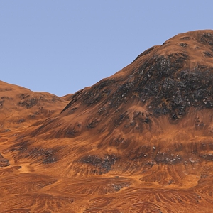 Sand mountain ground 3D model 3d model