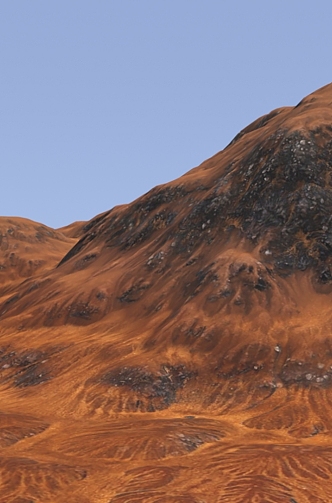 Sand mountain ground 3D model 3d model