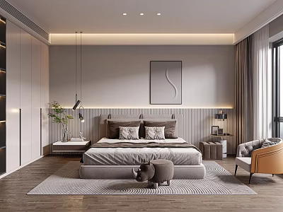 Modern Bedroom 3d model