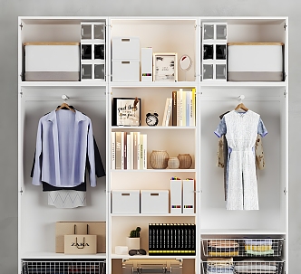 IKEA Wardrobe Cabinet Wardrobe Storage Cabinet Wardrobe Clothes Hanger Home Furniture Bedroom IKEA Storage Box 3d model