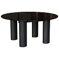 daen black glass round table 18w 3d model