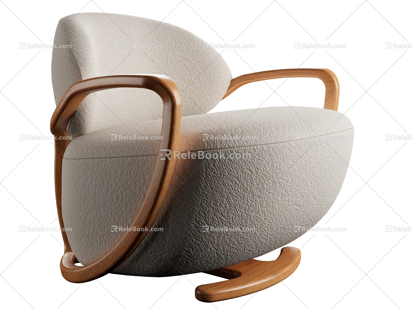 New Chinese Style Single Sofa 3d model