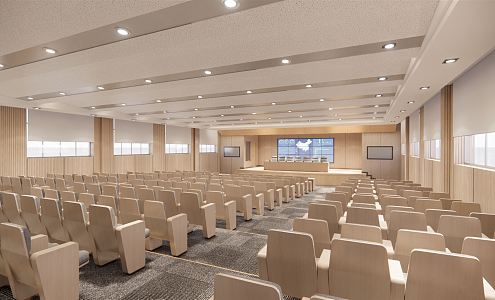 Modern Conference Hall Simple Report Hall 3d model