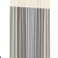 Gray Velvet Curtains With Pleated Top And Decorative Trim For Modern Interior