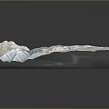 Topographic Terrain 3D Model Featuring Mountain Ranges Contour Lines And Geographic Details