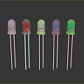 Colorful LED Indicator Lights with Pins for Computer Hardware Components in Multiple Colors