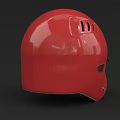 Professional Red Sports Helmet With Ventilation Holes And Protective Lining For Athletics