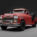 Chevrolet 1959 Apache Pickup Retro Jeep 3d model