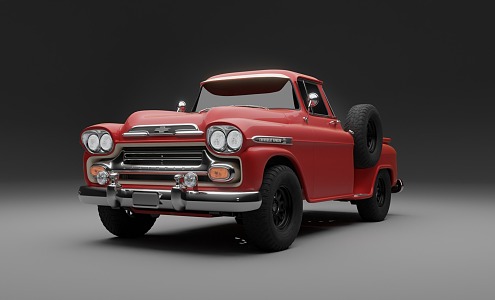 Chevrolet 1959 Apache Pickup Retro Jeep 3d model