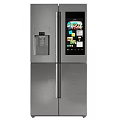 Modern Refrigerators in Various Styles With Stainless Steel Finish and Water Dispenser for Contemporary Kitchen