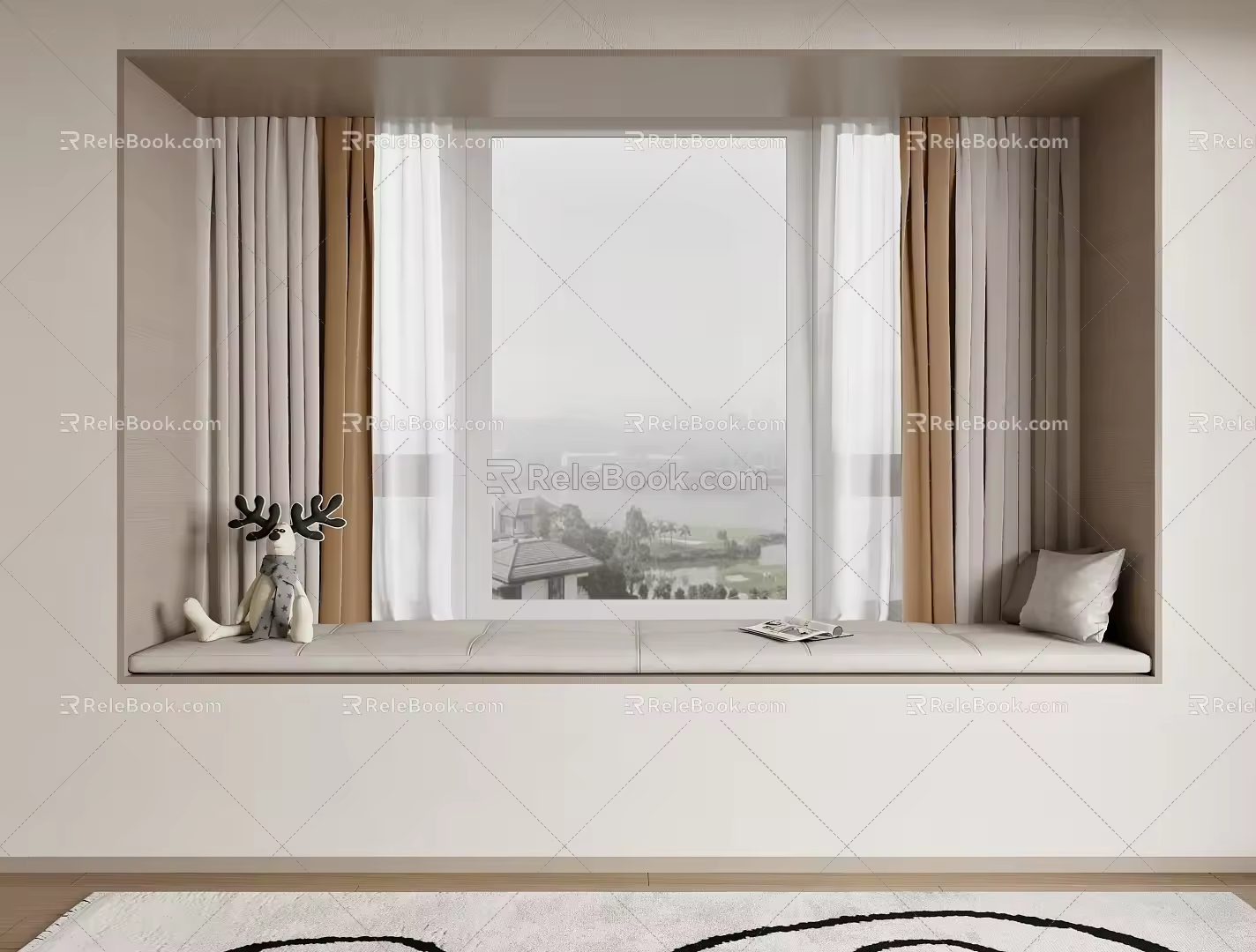 floating window 3d model