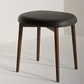 Modern Stools in Wooden Leather and Round Designs for Home Decor