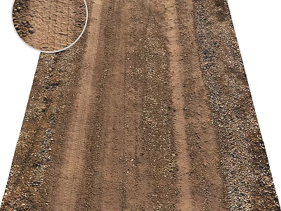 Earth Tone Square Rug With Natural Textured Surface And Rustic Patterns For Home Decor 3d model