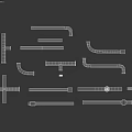 Rusty Metal Pipes in Various Shapes and Sizes for Industrial Use