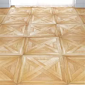 Wooden Floor Components Featuring Geometric Parquet Pattern And Interlocking Wood Pieces