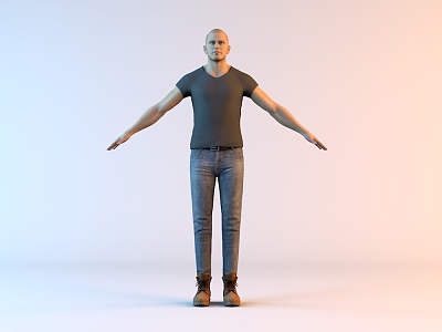 Men Asian 3d model