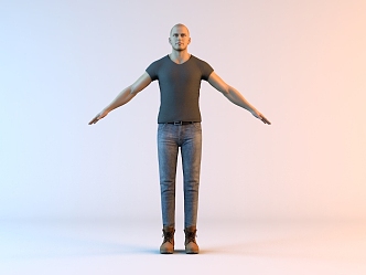 Men Asian 3d model