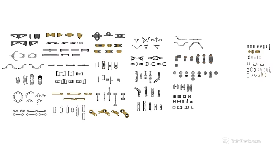 Complete Hardware Tools Collection Including Screws Bolts Nuts Washers And Fasteners For Home Use 3d model 