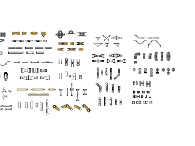 Complete Hardware Tools Collection Including Screws Bolts Nuts Washers And Fasteners For Home Use 3d model