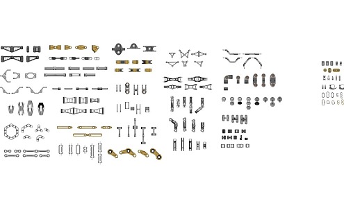 Standard Hardware Combinations 3d model