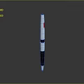 Sleek White Black Red Ballpoint Pen For Daily Writing Use With Smooth Finish