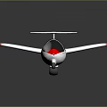 Dassault Small Airplane Model With White Body Red Wing Tips And G-BOPL Marking