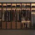 Modern Glass Door Wardrobe Interior Design With Hanging Clothes Drawers And Storage Compartments