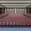 Modern Conference Hall Simple Meeting Room 3d model