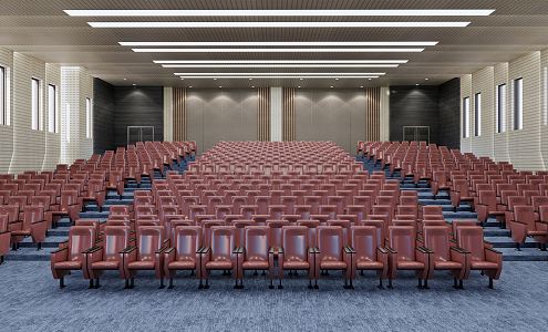 Modern Conference Hall Simple Meeting Room 3d model