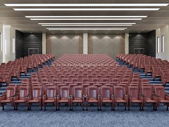 Modern Conference Hall Simple Meeting Room 3d model