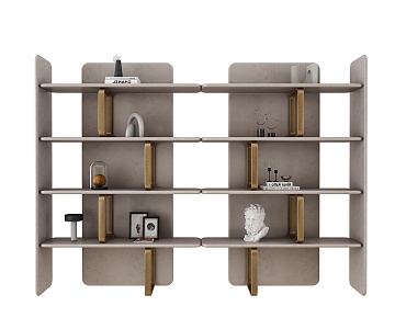 Bookshelf Storage Rack 3d model