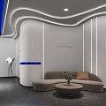 Modern Hair Salon Interior Design With Stylish Chairs Mirrors And Circular Lighting