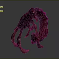 Detailed Game Movie Monster Character With Multi Legs And Dark Red Design