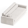 Modern Beige Sectional Sofa With Textured Fabric And Plush Cushions
