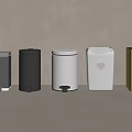 Various Colored Pedal Trash Bins With Different Designs For Home Use