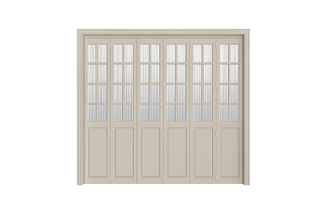 Glass check core door 3d model