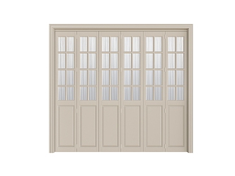 Glass check core door 3d model