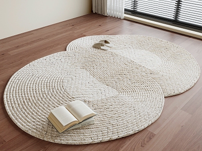 Modern Round Carpet 3d model